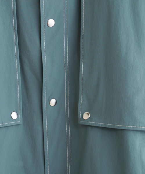 Lui's（ルイス）の「【Neucon / ニューコン】23SS BIGコーチジャケット (セットアップ対応）（ブルゾン・メンズ・グリーン/ブラック・1/2）」の3枚目の写真