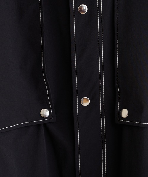 Lui's（ルイス）の「【Neucon / ニューコン】23SS BIGコーチジャケット (セットアップ対応）（ブルゾン・メンズ・グリーン/ブラック・1/2）」の4枚目の写真