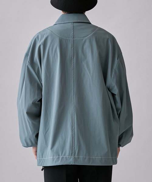 Lui's（ルイス）の「【Neucon / ニューコン】23SS BIGコーチジャケット (セットアップ対応）（ブルゾン・メンズ・グリーン/ブラック・1/2）」の15枚目の写真