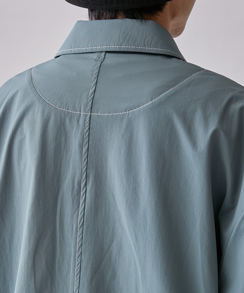 Lui's（ルイス）の「【Neucon / ニューコン】23SS BIGコーチジャケット (セットアップ対応）（ブルゾン・メンズ・グリーン/ブラック・1/2）」の20枚目の写真