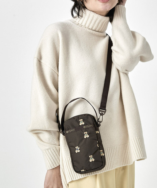 LeSportsac（レスポートサック）の「MINI PHONE CROSSBODY テディベア