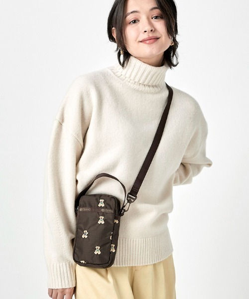 LeSportsac（レスポートサック）の「MINI PHONE CROSSBODY テディベア