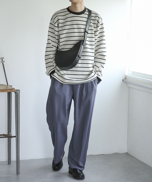 SENSE OF PLACE by URBAN RESEARCH（センスオブプレイスバイアーバンリサーチ）の「アシンメトリーショルダーバッグ（ショルダーバッグ・メンズ・ブラック/シルバー/グリーン・ONE）」の8枚目の写真