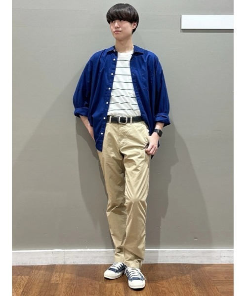 GAP(ギャップ)の「ストレッチポプリン ビッグシャツ(シャツ/ブラウス・メンズ・コバルトブルー/ホワイト/ホワイト×ブルー・M/XL/XS/L/S)」の10枚目の写真