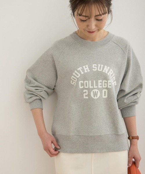 URBAN RESEARCH DOORS（アーバンリサーチドアーズ）の「プリントスウェット（スウェット・レディース・グレー系その他/アイボリー・MEDIUM）」の10枚目の写真