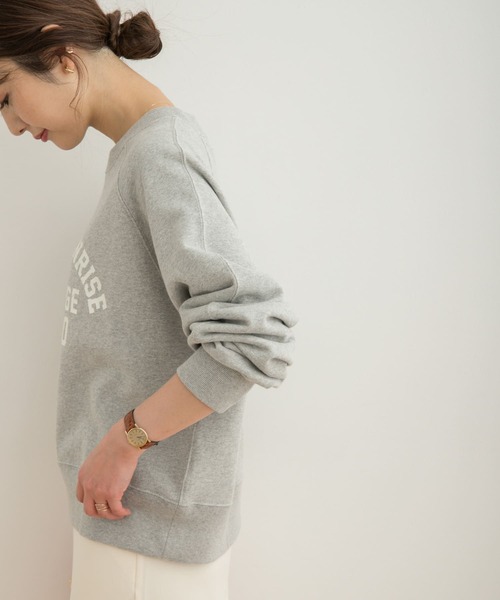 URBAN RESEARCH DOORS（アーバンリサーチドアーズ）の「プリントスウェット（スウェット・レディース・グレー系その他/アイボリー・MEDIUM）」の11枚目の写真