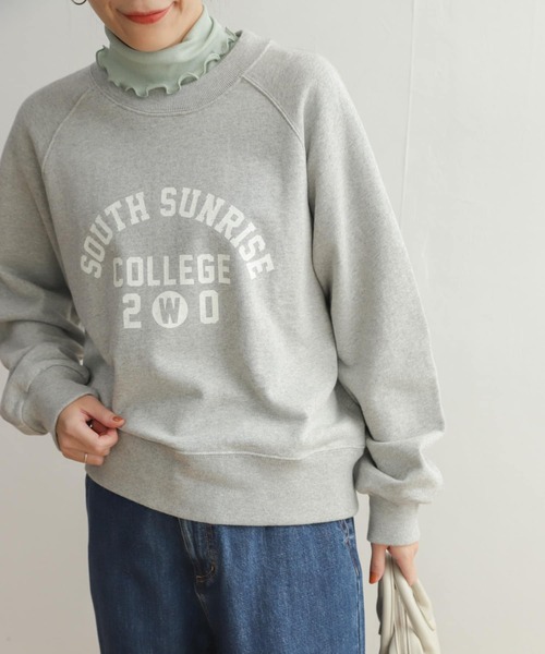 URBAN RESEARCH DOORS（アーバンリサーチドアーズ）の「プリントスウェット（スウェット・レディース・グレー系その他/アイボリー・MEDIUM）」の13枚目の写真