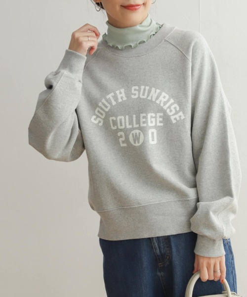 URBAN RESEARCH DOORS（アーバンリサーチドアーズ）の「プリントスウェット（スウェット・レディース・グレー系その他/アイボリー・MEDIUM）」の14枚目の写真