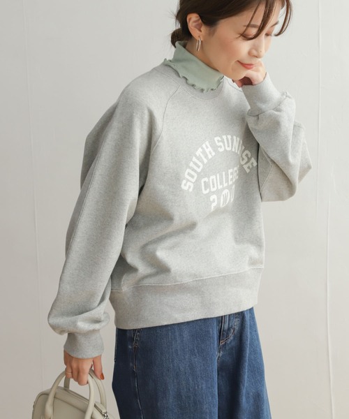 URBAN RESEARCH DOORS（アーバンリサーチドアーズ）の「プリントスウェット（スウェット・レディース・グレー系その他/アイボリー・MEDIUM）」の16枚目の写真