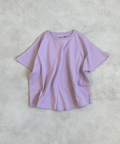 Life Support Products（ライフサポートプロダクツ）の「【コットンUSA】ドルマンTシャツ(80～150cm)（Tシャツ/カットソー・キッズ・オフホワイト/テラコッタ/ベージュ/ダークブルー/チャコール/ラベンダー/ライトブルー/ライトグリーン・110/120/100/130/95/140/150/90/80）」の8枚目の写真