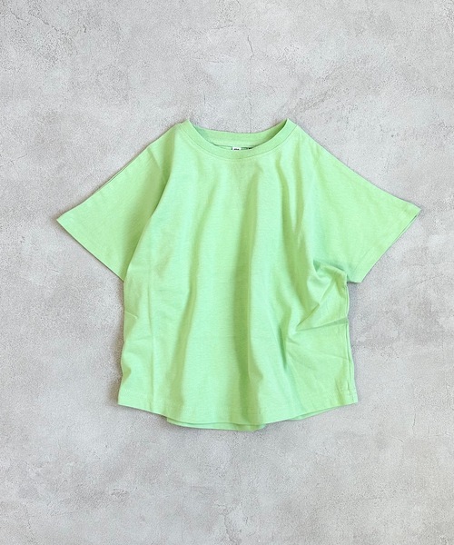 Life Support Products（ライフサポートプロダクツ）の「【コットンUSA】ドルマンTシャツ(80～150cm)（Tシャツ/カットソー・キッズ・オフホワイト/テラコッタ/ベージュ/ダークブルー/チャコール/ラベンダー/ライトブルー/ライトグリーン・110/120/100/130/95/140/150/90/80）」の6枚目の写真