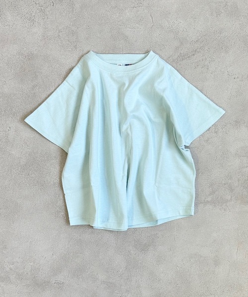 Life Support Products（ライフサポートプロダクツ）の「【コットンUSA】ドルマンTシャツ(80～150cm)（Tシャツ/カットソー・キッズ・オフホワイト/テラコッタ/ベージュ/ダークブルー/チャコール/ラベンダー/ライトブルー/ライトグリーン・110/120/100/130/95/140/150/90/80）」の7枚目の写真