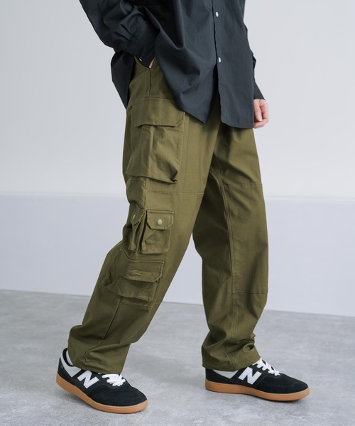 KRIFF MAYER（クリフメイヤー）の「KRIFF MAYER クリフメイヤー マルチポケットストレッチツイルクライミングカーゴパンツ（カーゴパンツ・メンズ・マルチ/ブラック/ベージュ/カーキ・L/M/XL）」の3枚目の写真
