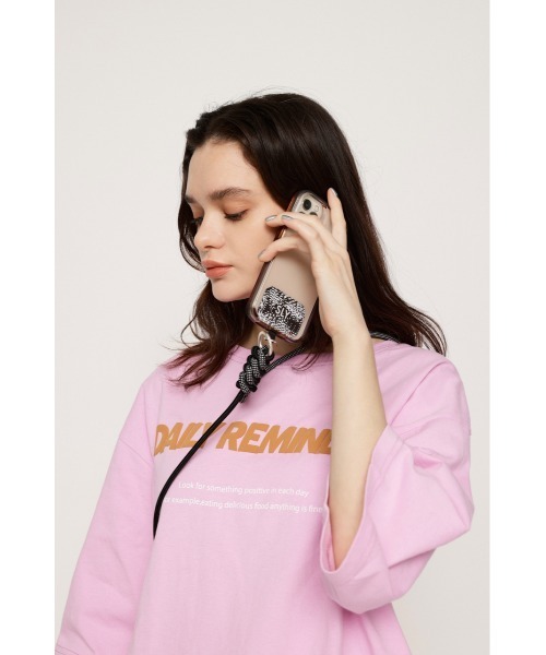 SLY（スライ）の「BI-COLOR PHONE SHOULDER STRAP スマートフォン バイカラー ショルダー スマホショルダー（スマホケース/カバー・レディース・ブラック/グリーン/キャメル・FREE）」の9枚目の写真