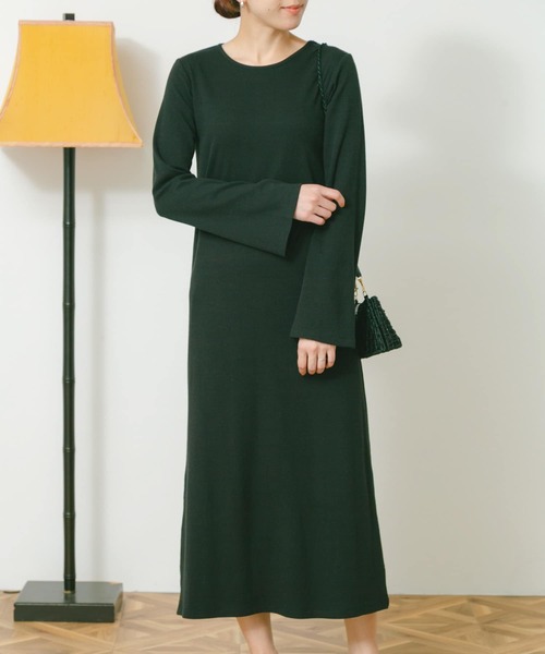 URBAN RESEARCH Sonny Label（アーバンリサーチサニーレーベル）の「ベルスリーブテレコワンピース（ワンピース・レディース・ブラック/ブラウン/ブルー・FREE）」の21枚目の写真