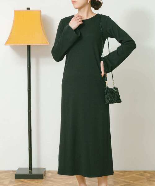 URBAN RESEARCH Sonny Label（アーバンリサーチサニーレーベル）の「ベルスリーブテレコワンピース（ワンピース・レディース・ブラック/ブラウン/ブルー・FREE）」の16枚目の写真