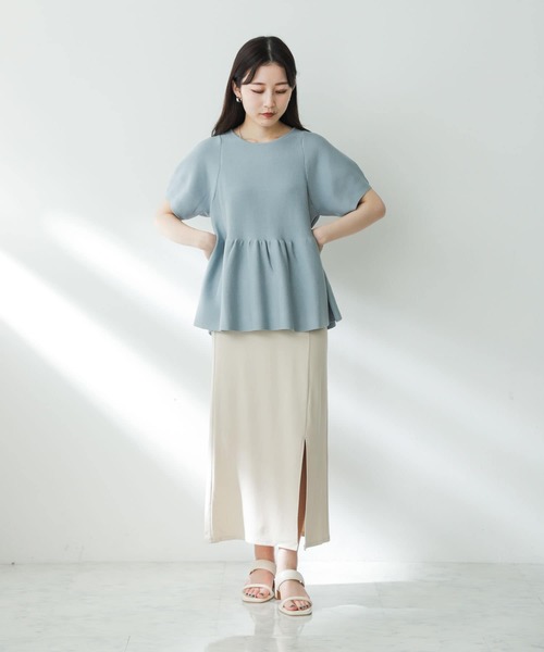 SENSE OF PLACE by URBAN RESEARCH（センスオブプレイスバイアーバンリサーチ）の「スリットペンシルスカート（スカート・レディース・ブラック/ブラウン/ライトベージュ・MEDIUM/SMALL）」の11枚目の写真