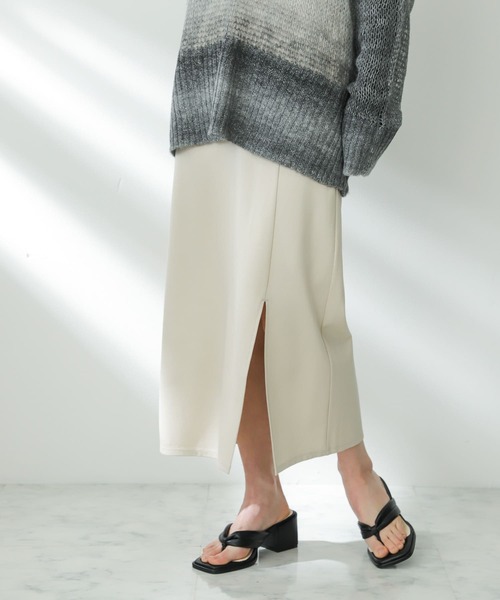 SENSE OF PLACE by URBAN RESEARCH（センスオブプレイスバイアーバンリサーチ）の「スリットペンシルスカート（スカート・レディース・ブラック/ブラウン/ライトベージュ・MEDIUM/SMALL）」の14枚目の写真