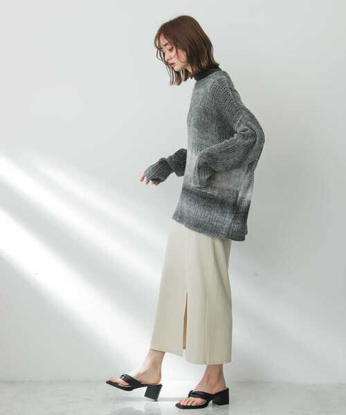 SENSE OF PLACE by URBAN RESEARCH（センスオブプレイスバイアーバンリサーチ）の「スリットペンシルスカート（スカート・レディース・ブラック/ブラウン/ライトベージュ・MEDIUM/SMALL）」の17枚目の写真