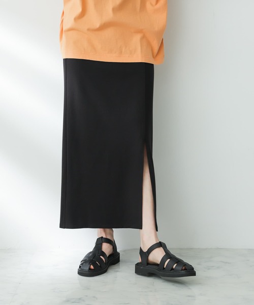 SENSE OF PLACE by URBAN RESEARCH（センスオブプレイスバイアーバンリサーチ）の「スリットペンシルスカート（スカート・レディース・ブラック/ブラウン/ライトベージュ・MEDIUM/SMALL）」の18枚目の写真