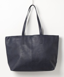 PUレザー両あおりポケット　トートバック