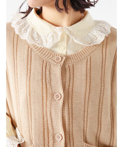 ehka sopo（エヘカソポ）の「ポケット付クルーネックベスト（ベスト・レディース・サックスブルー/ベージュ/オフホワイト・ﾌﾘ-）」の15枚目の写真