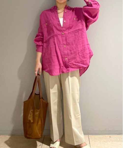 BARNYARDSTORM（バンヤードストーム）の「BARNYARDSTORM / マリンセミワイドパンツ（その他パンツ・レディース・ネイビー/ベージュ/ホワイト・1/0）」の3枚目の写真