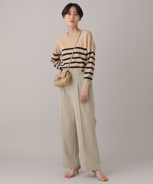 BARNYARDSTORM（バンヤードストーム）の「BARNYARDSTORM / マリンセミワイドパンツ（その他パンツ・レディース・ネイビー/ベージュ/ホワイト・1/0）」の12枚目の写真