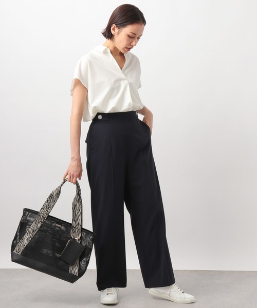 BARNYARDSTORM（バンヤードストーム）の「BARNYARDSTORM / マリンセミワイドパンツ（その他パンツ・レディース・ネイビー/ベージュ/ホワイト・1/0）」の18枚目の写真