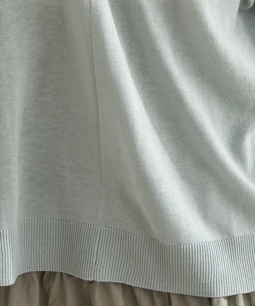 LBC(エルビーシー)の「★WEB限定★プチプラリネンカラーカーディガン(カーディガン/ボレロ・レディース・オフホワイト/ライトグレー/チャコールグレー/ブラック/ミント/ブルー/ピンク・M)」の10枚目の写真