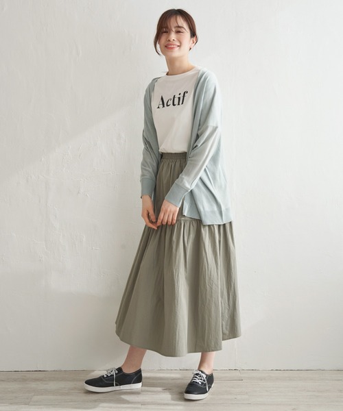 LBC(エルビーシー)の「★WEB限定★プチプラリネンカラーカーディガン(カーディガン/ボレロ・レディース・オフホワイト/ライトグレー/チャコールグレー/ブラック/ミント/ブルー/ピンク・M)」の20枚目の写真