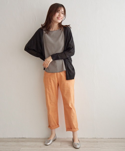 LBC(エルビーシー)の「★WEB限定★プチプラリネンカラーカーディガン(カーディガン/ボレロ・レディース・オフホワイト/ライトグレー/チャコールグレー/ブラック/ミント/ブルー/ピンク・M)」の22枚目の写真