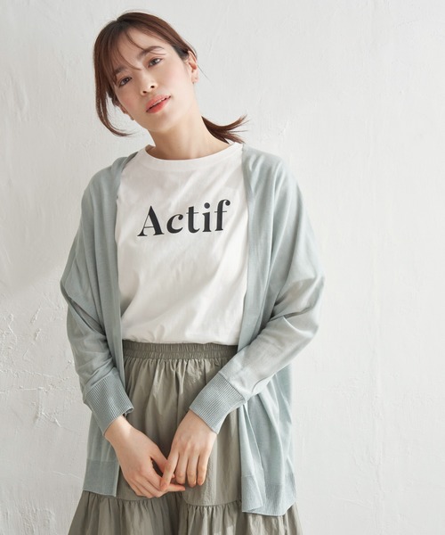 LBC(エルビーシー)の「★WEB限定★プチプラリネンカラーカーディガン(カーディガン/ボレロ・レディース・オフホワイト/ライトグレー/チャコールグレー/ブラック/ミント/ブルー/ピンク・M)」の14枚目の写真