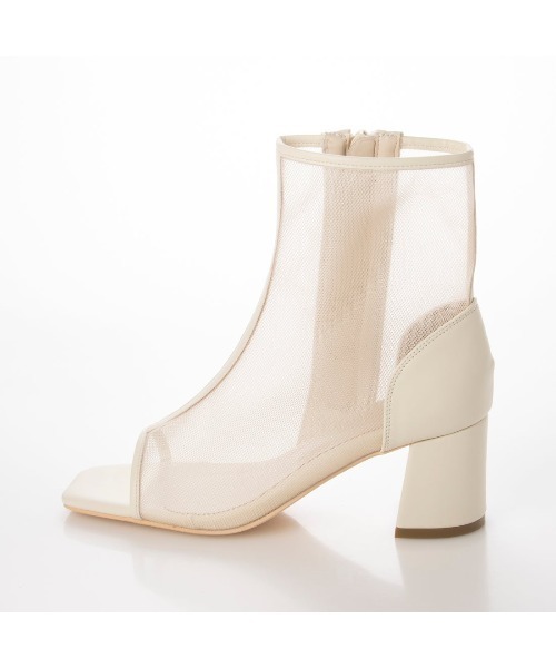 Realta（レアルタ）の「Realta(レアルタ)スクエアトゥメッシュブーツサンダル（サンダル・レディース・ブラック/レオパード/アイボリー・M/L/LL/S）」の16枚目の写真