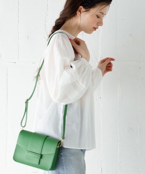 en recre（アンレクレ）の「2WAYショルダーバッグ（ショルダーバッグ・レディース・ベージュ/ブラック/ピンク/グリーン・FREE）」の4枚目の写真