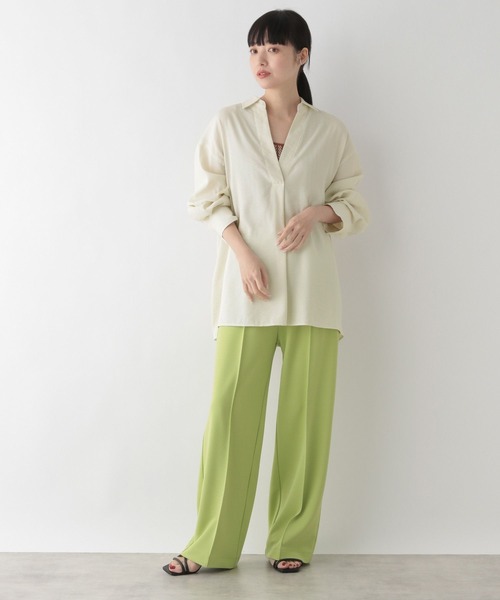 LOWRYS FARM(ローリーズファーム)の「スキッパーシャツロングスリーブ 176299(シャツ/ブラウス・レディース・ブラック/ブラウン/アイボリー・FREE)」の13枚目の写真