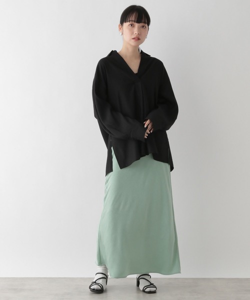 LOWRYS FARM(ローリーズファーム)の「スキッパーシャツロングスリーブ 176299(シャツ/ブラウス・レディース・ブラック/ブラウン/アイボリー・FREE)」の16枚目の写真