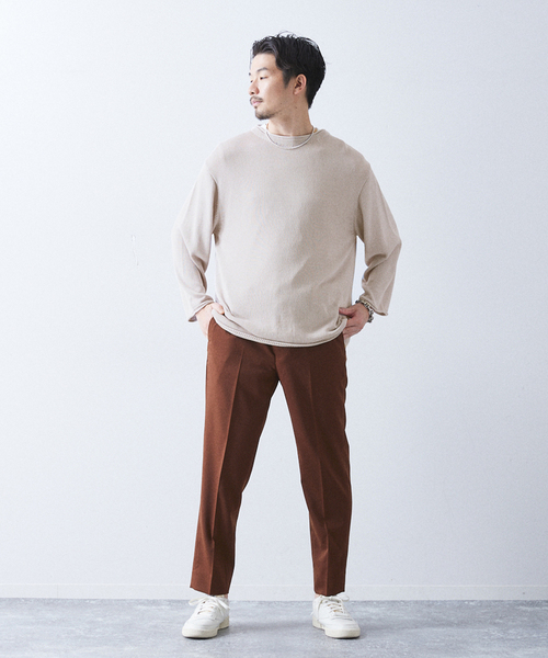 417 EDIFICE（フォーワンセブンエディフィス）の「リネンライククルーネック（ニット/セーター・メンズ・ブラックミックス/ライトグリーン/グレー・LARGE/MEDIUM）」の10枚目の写真