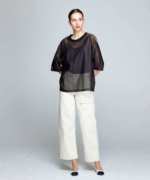 NOISE MAKER（ノイズメーカー）の「アシンメトリーデニム*アイボリー*（デニムパンツ・レディース・アイボリー・36/38/40）」の4枚目の写真