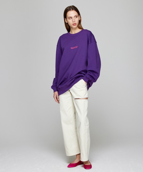 NOISE MAKER（ノイズメーカー）の「アシンメトリーデニム*アイボリー*（デニムパンツ・レディース・アイボリー・36/38/40）」の2枚目の写真