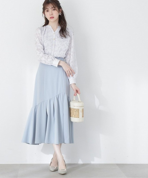 PROPORTION BODY DRESSING(プロポーションボディドレッシング)の「前後2Wayカットジャガードブラウス/1213110307(Tシャツ/カットソー・レディース・ブルー/アイボリー/ブラック・MEDIUM/SMALL)」の10枚目の写真