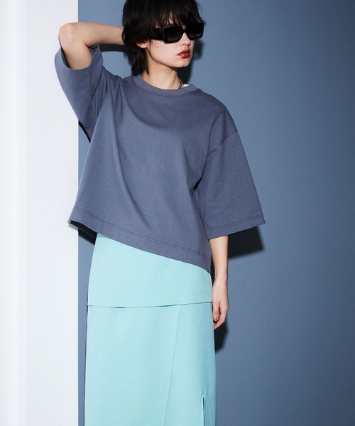 Maisones.(メゾネス)の「Back Attached T-shirt | バックアタッチ Tシャツ(Tシャツ/カットソー・レディース・チャコールグレー/オフホワイト/ピンク・FREE)」の6枚目の写真