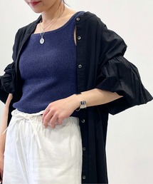 【WEB限定】2WAYニットリブタンクトップ