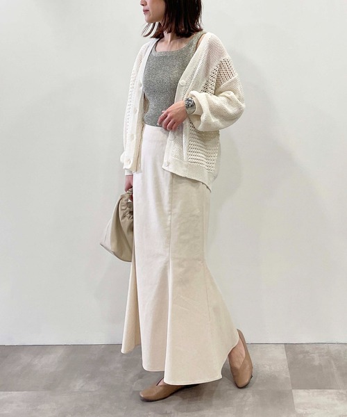 PICCIN（ピッチン）の「【WEB限定】2WAYニットリブタンクトップ（タンクトップ・レディース・グレー/チェリーピンク/ネイビー・M）」の10枚目の写真