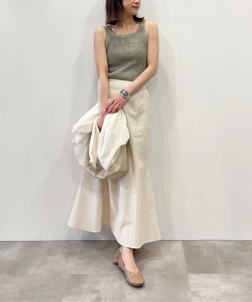 PICCIN（ピッチン）の「【WEB限定】2WAYニットリブタンクトップ（タンクトップ・レディース・グレー/チェリーピンク/ネイビー・M）」の13枚目の写真