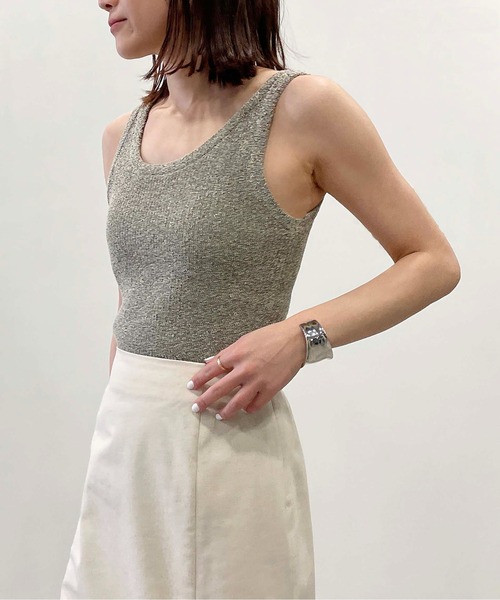 PICCIN（ピッチン）の「【WEB限定】2WAYニットリブタンクトップ（タンクトップ・レディース・グレー/チェリーピンク/ネイビー・M）」の18枚目の写真