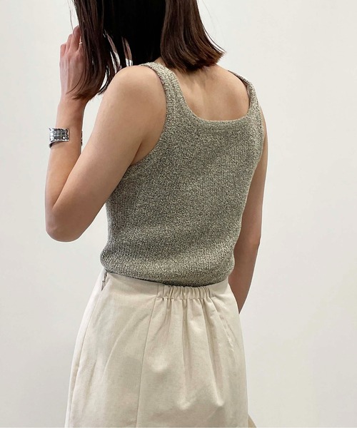 PICCIN（ピッチン）の「【WEB限定】2WAYニットリブタンクトップ（タンクトップ・レディース・グレー/チェリーピンク/ネイビー・M）」の19枚目の写真
