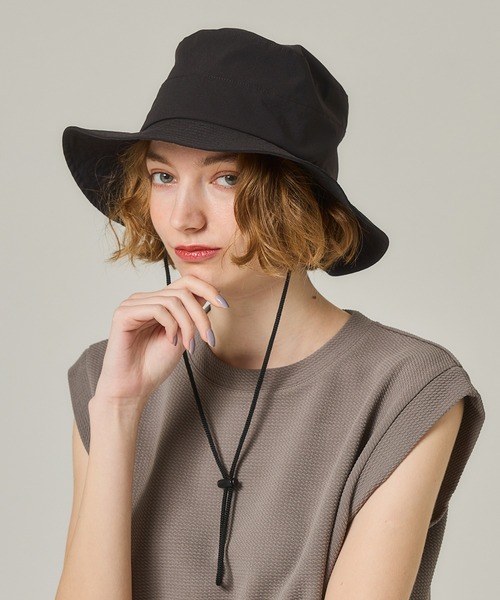 coca（coca）（コカ）の「ポケッタブル・ホライズンハット（ハット・レディース・ブラック/ベージュ・ONE SIZE）」の2枚目の写真