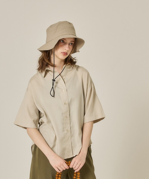 coca（coca）（コカ）の「ポケッタブル・ホライズンハット（ハット・レディース・ブラック/ベージュ・ONE SIZE）」の3枚目の写真