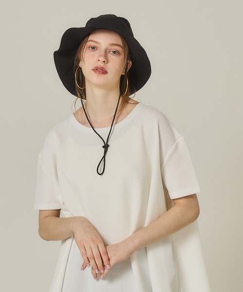 coca（coca）（コカ）の「ポケッタブル・ホライズンハット（ハット・レディース・ブラック/ベージュ・ONE SIZE）」の7枚目の写真